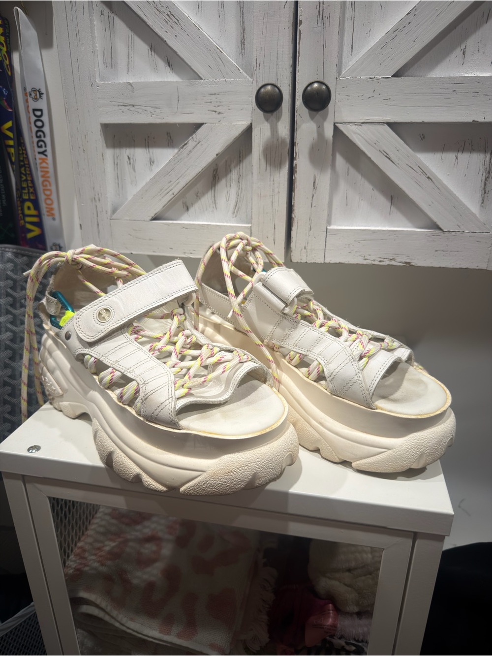 Buffalo London platform hiking sandals